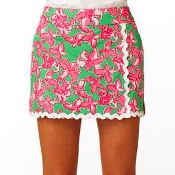 Lilly Pulitzer All A Flutter Jarvey Skort size 10 EUC RARE!